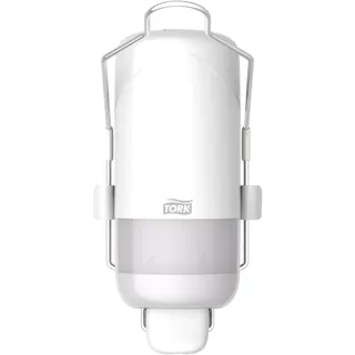 Tork Seifenspender Wandmontage mit Armhebel für Flüssigseife und Hände-Desinfektionsmittel, Elevation - 560101 - Hygienisches, auslaufsicheres S1 Spender-System, weiß (x8)