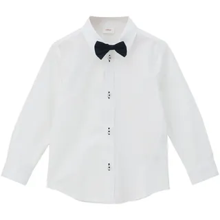 s.Oliver Popeline-Hemd mit abnehmbarer Fliege