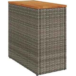 vidaXL Garten-Beistelltisch 58 x 27,5 x 55 cm Grau