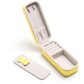 SANQIANWAN PU-Leder Klein Schmuckkästchen Schmuckkästchen Damen Schmuckkoffer Reise Schmuckaufbewahrung Schmuckbox Damen Schmuckschatulle für Ringe,Ohrringe,Halskette,Armbanduhr