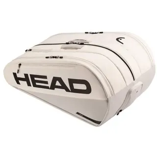 Head Tennis-Racketbag Tour Racquet Bag XL (Schlägertasche, 3 Hauptfächer) 2026 weiss/grau 12er