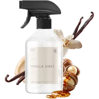 BOHORIA® Raumspray Vanilla Vibes 500 ml – karamellisierte Vanille, Meersalz & Tonkabohne – warm-cremiger Gourmand-Raumduft (500 ml, Vanilla Vibes)