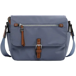 Umhängetasche EMILY & NOAH "Umhängetasche E&N Esther", Damen, Gr. B/H/T: 23cm x 20cm x 8cm 0, blau (crystal blau 536), Polyester, Taschen Umhängetasche