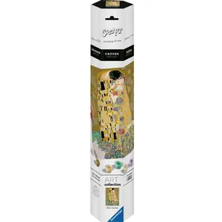 Ravensburger Malen nach Zahlen CreArt Leinwand ART Collection: Der Kuss (Klimt)