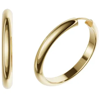 Paar Creolen FIRETTI "Schmuck Geschenk Silber 925 Ohrringe 3,9 mm breit" Gr. 30, gold (gelbgoldfarben), Ohrringe, Damen, 30, Silber 925 (Sterlingsilber), Paar Creolen, Made in Germany