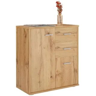 CARO-Möbel Kommode Locarno , Eiche Wotan , Holzwerkstoff , Mode , 60x70x30 cm , Babymöbel & Kindermöbel, Kinderzimmer & Jugendzimmer, Kinderbetten, Hochbetten