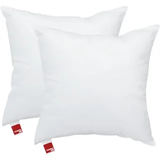 POWER INN – Innenkissen Baumwolle | Waschbares Kisseninlett als Dekokissen, Sofakissen und Kopfkissen | gefüllt mit Oeko Tex 100 Füllwatte (2, 30 x 30 cm)