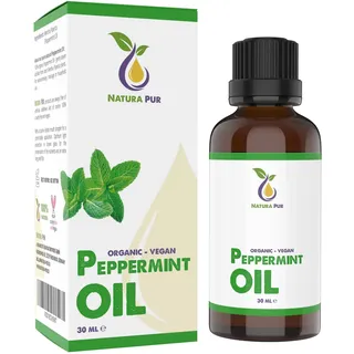 Pfefferminzöl BIO 30ml - 100% naturreines ätherisches Öl, vegan - Peppermint Oil (Mentha Piperita) Minzöl - Aroma Diffuser Öl