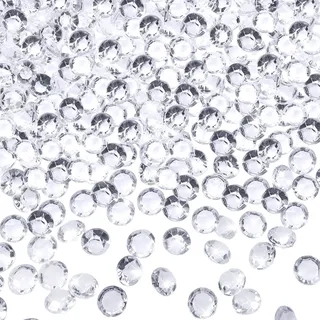 TOAOB 5000 Stück 4.5mm Transparent Diamantkristalle Streuung Kristalle Hochzeitsdeko Diamantendeko Tischdeko Acryl Konfetti Diamanten Hochzeit