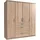 Drehtürenschrank Click 180 x 199 x 58 cm Braun