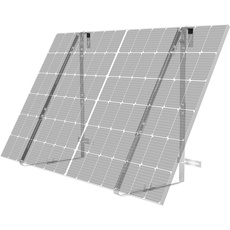 SachsenRAD Balkon Solarmodulhalterungen, Aluminiumlegierung Balkonkraftwerk Solarpanel Halterung für Geländer, Flachdach oder Garten, Balkon Halter für alle Solarmodulbreiten von 92-120 cm