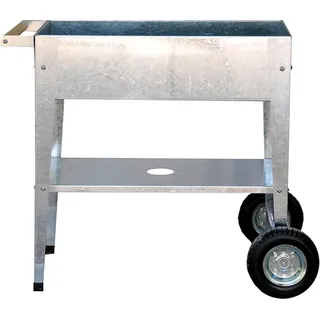 Herstera Garden Metall Hochbeet Barcelona Silber 85x50x80 cm - Silber