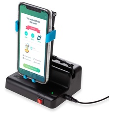 NEWZEROL Handy Swing Zubehör Kompatibel für Poke Ball Plus/Pokemon Go Handy [Max 6,4 Zoll] Automatischer Shake-Schrittzähler, [USB-Kabel][Einfache Installation] Schnelle Schritte Verdienen Gerät-Blau
