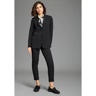 Hosenanzug LAURA SCOTT, Damen, Gr. 44, N-Gr, schwarz, Web, Obermaterial: 90% Polyester, 10% Elasthan. Futter: 100% Polyester, unifarben, figurbetont, Anzüge Hosenanzug, als passendes Set