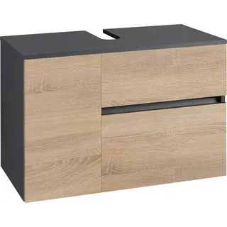 Home Affaire Waschbeckenunterschrank »Wisla«, Tür und Klappe mit Push-to-open-Funktion, Breite 80 cm,