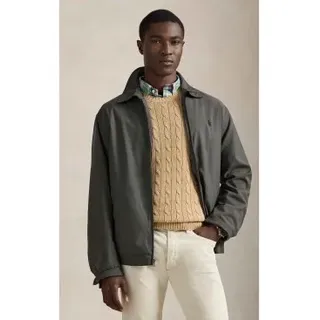 Polo Ralph Lauren für Herren. 710940744004 Graue Twill-Jacke mit doppeltem Zwickel (XXL), Lässig, Recyceltes Polyester