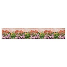 Bild Sichtschutz Mauer-Blumen 85 x 500 cm bunt