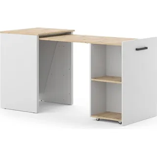 Vicco Schreibtisch Adam Greige/Artisan 60 x 50.4 cm ausziehbar, Model 51662 - Grau, Braun