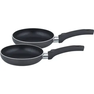 GSW Pfannen-Set »Cnuspa (Snackpfannen-Set)« Aluminium Set, 2x Pfanne 16cm, 2 Stk. tlg. VITAFLON® CLASSIC Antihaft-Versiegelung, Induktion, schwarz