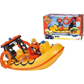 Simba - Feuerwehrmann Sam Neptune, Boot, 20cm, mit Penny Actionfigur, ab 3 Jahren