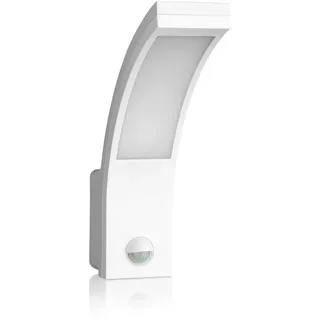 SEBSON LED Aussenleuchte mit Bewegungsmelder, Wandleuchte weiß, 15W, 1000lm, kaltweiß 5800K, IP65, Außenwandleuchte Sensor 9m / 140°