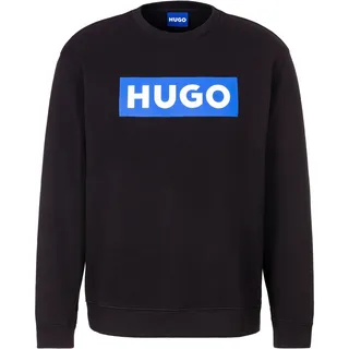 HUGO Blue Sweatshirt »Classic Crew«, mit Frontprint, Relaxed Fit, schwarz