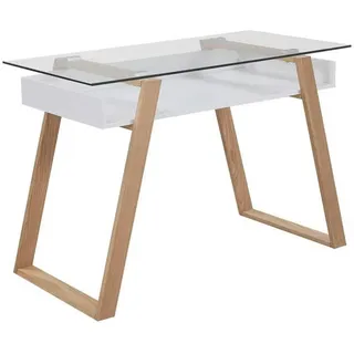 SalesFever Schreibtisch Falun Eiche / Beige
