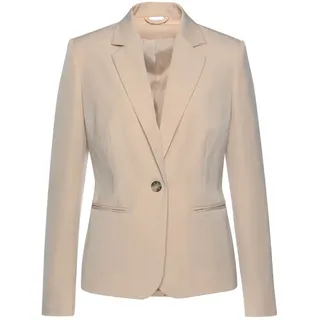 LASCANA LASCANA, Kurzblazer in klassischer Form, taillierter Damenblazer, sportlich elegant, braun
