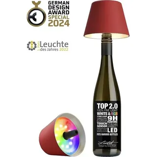 Sompex TOP 2.0 Akku RGBW LED-Flaschenleuchte Rot - Rot