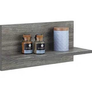 kochstation KS-Virginia Wandregal 50 x 18 x 24 cm Braun