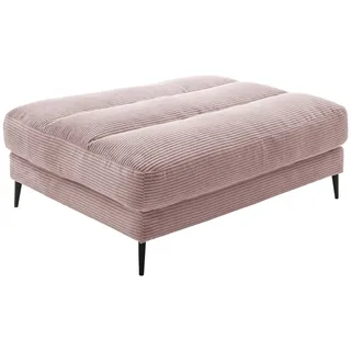 Dieter Knoll Hockerbank , Rosa , Metall , 90x83x125 cm , Fußauswahl, in verschiedenen Größen erhältlich , Wohnzimmer, Sessel, Hocker & Hockerbänke, Polsterhocker