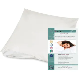 allsaneo Premium Encasing Kissenbezug 70x90 cm Allergiker Milbenschutz | Allergie Bettwäsche gegen Milben & Bettwanzen, weich & leicht, atmungsaktiv, Hohenstein zertifiziert, bis 95° waschbar