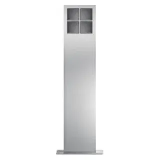 Elcom 4824280 SMT-4/2EM Standsäule 4/2 Edelstahl matt MODESTA