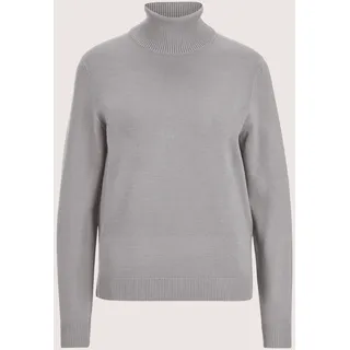 MADELEINE "Strickpullover Schmaler Feinstrickpullover" Feinstrick, steingrau, melange
