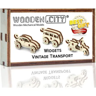 WOODEN.CITY Widgets Vintage Transport, 35 Stück(e), Fahrzeuge, 14 Jahr(e)