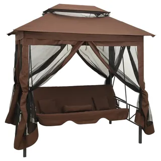 vidaXL Pavillon Kaffeebraun 2-Sitzer