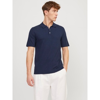 Jack & Jones Poloshirt »JJEEMIL KNIT POLO S/S SN«, blau