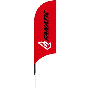 Fanatic Beachflag incl.Pole&Foot 421x80 Fahne red white black