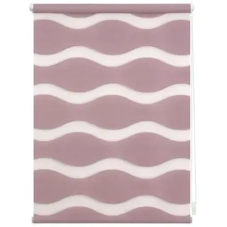 Doppelrollo Welle 80 x 150 cm altrosa