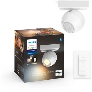 Philips Hue Buckram Single Spotlight - White