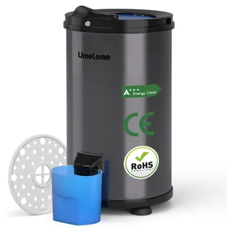 Wäscheschleuder Umelome, 6KG Energy&Power Saving Wäscheschleuder, 2800 RPM Wäscheschleuder, Energieklasse A+++, Schwarz
