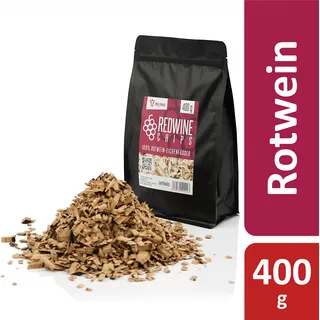 BBQ-Toro Rotwein Räucherchips 400 g, Smokerchips für Gasgrill, Smoker, BBQ, räuchern, Grillzubehör - Braun