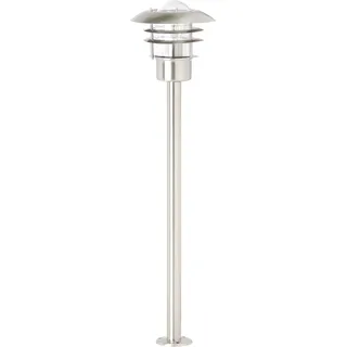 Brilliant Außenstandleuchte Edelstahl 90,0 cm E27 IP44 silberfarben