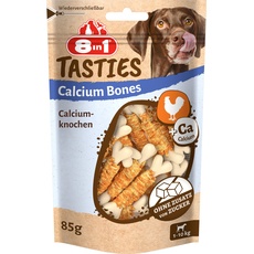 Bild von Tasties Huhn Calcium Bones - mit Hähnchenbrust umwickelte kleine Knochen, 85 g