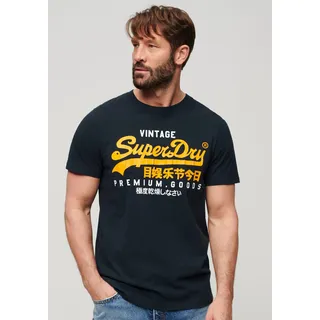 Superdry Print-Shirt »SD-VL DUO TEE«, Mit Cracked Print Superdry eclipse navy XL