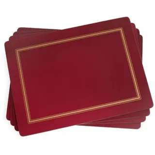 Classic Burgundy Tischunterlage 4 Stück (s) Rot