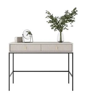 lookway Konsole Konsolentisch 104x77x50 cm Schwarz/Kaschmir