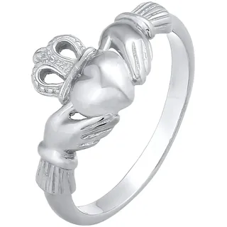 Elli Ring Damen Claddagh Herz Krone in 925 Sterling Silber