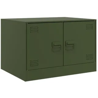 Couchtisch Olivgrün 67x50x44 cm Stahl - Grün