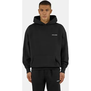 Kapuzensweatshirt PEGADOR "Logo Oversized Hoodie", Damen, Gr. M, washed schwarz, Sweatware, Obermaterial: 80% Baumwolle, 20% Polyester, unifarben, oversize normal, Rundhals, Rippbündchen, Sweatshirts Kapuzensweatshirt, Baumwollmischung, oversize